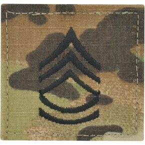 Army Sergeant First Class Rank OCP/Scorpion with Hook and Loop