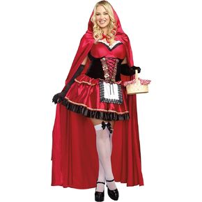 Dreamgirl Adult Sexy Little Red Riding Hood Costume for Women Plus Size, Halloween Costume