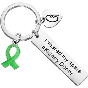 Zuo Bao Kidney Recipient Keychain I Run on Spare Parts Kidney Recipient Keychain Kidney Donation Present