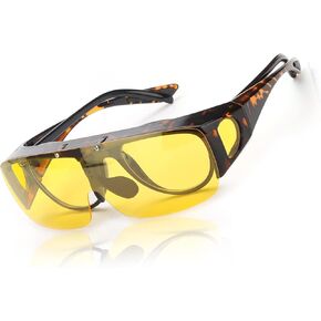 نظارات LVIOE كبيرة الحجم للرؤية الليلية للقيادة مع عدسات مستقطبة قابلة للطي LN8118 in Kuwait