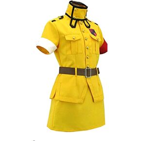 Anime Seras Victoria Yellow Suit Dress Outfits Uniform Cosplay Costume-Made