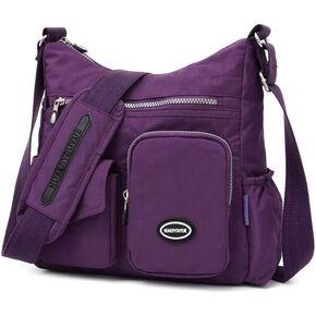 Deluxe handbag waterproof nylon fabric messenger bag Women's large capacity shoulder bag Tote bag
