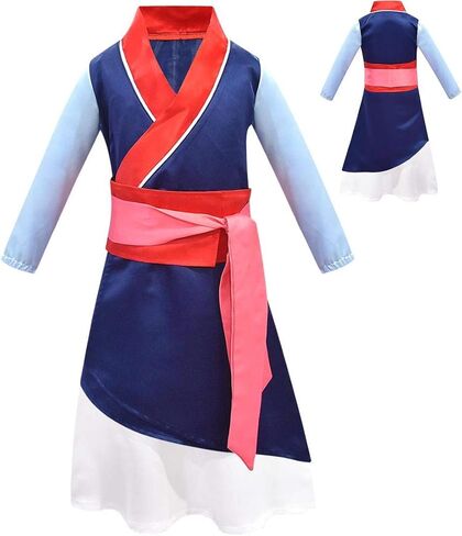 أزياء Ubeufun Mullan للفتيات، أزياء الأميرة المحاربة، أزياء الهالوين لشخصية الفيلم، فستان تنكري للحفلات in Kuwait