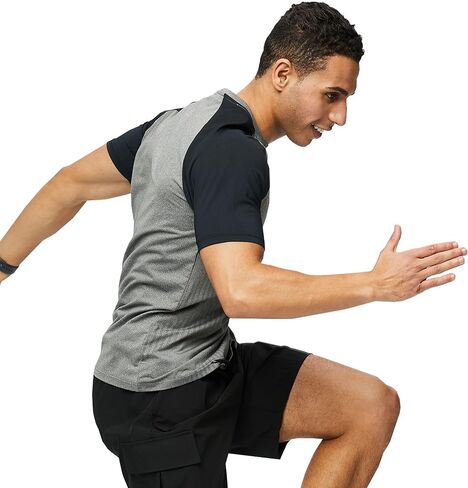 Men's Raglan Gym Workout Athletic Running Baseball T-Shirts Short Sleeve Moisture Wicking Quick Dry Performance Tees Tops in Kuwait