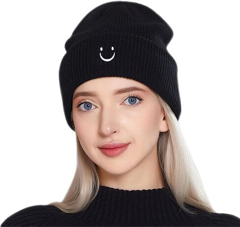 قبعات Sinsinfuns متماسكة للرجال والنساء قبعات شتوية ناعمة مطرزة لطيفة Y2k Beanies in Saudi Arabia
