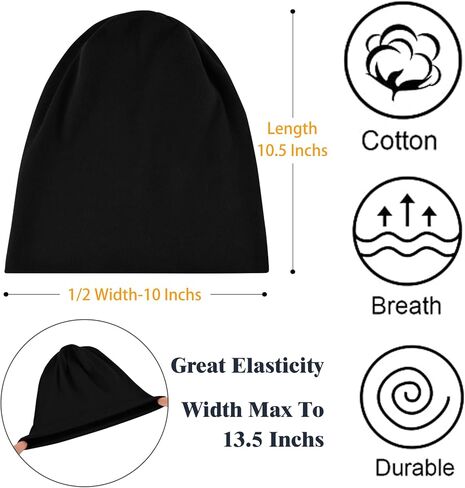 Septangle مترهل بيني المرأة الصيف قبعة للرجال الجمجمة قبعة النوم 2 حزمة قبعات العلاج الكيميائي Hearwear للجنسين in Kuwait