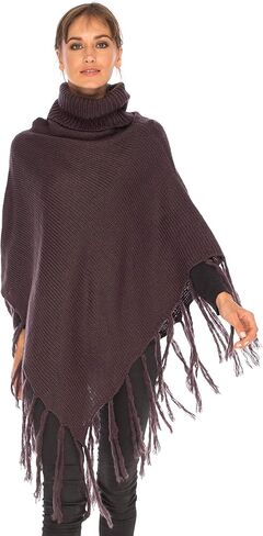 سترة SHU-SHI النسائية المحبوكة على شكل حرف T سترة صوفية ذات شراشيب كاجوال in Saudi Arabia