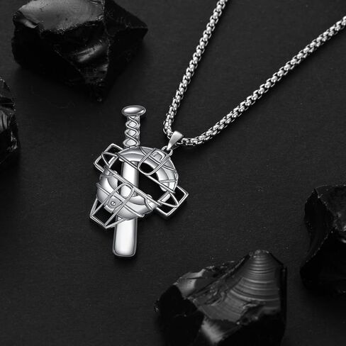 925 الفضة الاسترليني البيسبول الماسك قناع قلادة للرجال النساء البيسبول الرياضة مجوهرات البيسبول الخفافيش وقناع قلادة قلادة مع 22 + 2 '' الفولاذ المقاوم للصدا سلسله الأولاد الرياضة العصرية المجوهرات هديه in Kuwait