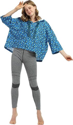 سترة نسائية ذات قلنسوة قصيرة غير رسمية، بلوفر فضفاض بأكمام 3/4، سترة علوية قصيرة in Saudi Arabia