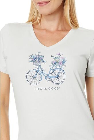 Life is Good Women's Crusher V-Neck Graphic T-Shirt in Saudi Arabia
