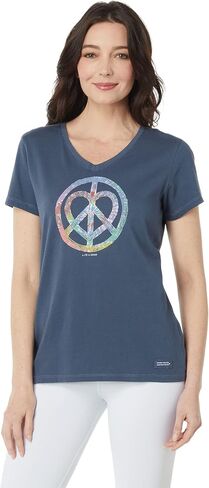 Life is Good Women's Crusher V-Neck Graphic T-Shirt in Saudi Arabia