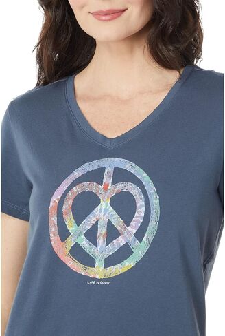Life is Good Women's Crusher V-Neck Graphic T-Shirt in Saudi Arabia