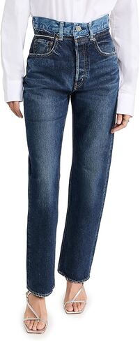 MOUSSY VINTAGE Women's MV Boulder Wide Straight Jeans in Kuwait