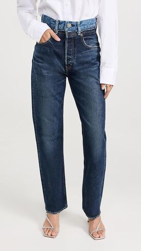 MOUSSY VINTAGE Women's MV Boulder Wide Straight Jeans in Kuwait
