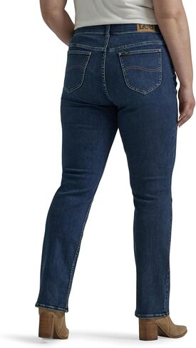 بنطلون Lee Women's Plus Size Flex Motion Regular Fit Straight Leg Jean in Saudi Arabia