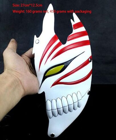 P1PSZ Kurosaki Ichigo Mask for Anime Kurosaki Ichigo Cosplay Costume Resin Mask Prop Halloween Headgear in Kuwait