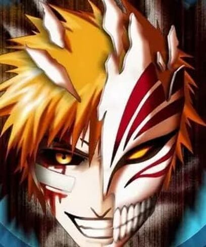 P1PSZ Kurosaki Ichigo Mask for Anime Kurosaki Ichigo Cosplay Costume Resin Mask Prop Halloween Headgear in Kuwait