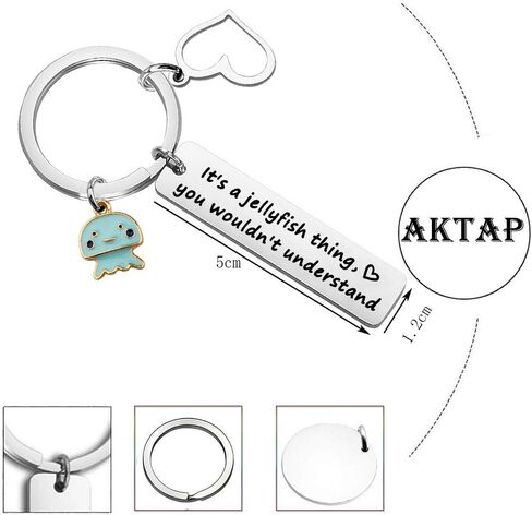 مجوهرات الصداقة لسلسلة مفاتيح قنديل البحر من AKTAP، إنها شيء من قنديل البحر لن تفهمه كهدية لمحبي قنديل البحر in Saudi Arabia