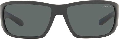 نظارات ARNETTE للرجال بإطار أسود غير لامع، عدسات رمادية داكنة، 64 ملم in Saudi Arabia