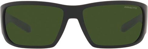 نظارات ARNETTE للرجال بإطار أسود غير لامع، عدسات رمادية داكنة، 64 ملم in Saudi Arabia