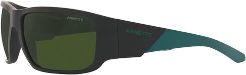 نظارات ARNETTE للرجال بإطار أسود غير لامع، عدسات رمادية داكنة، 64 ملم in Saudi Arabia