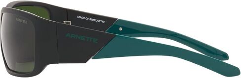 نظارات ARNETTE للرجال بإطار أسود غير لامع، عدسات رمادية داكنة، 64 ملم in Saudi Arabia