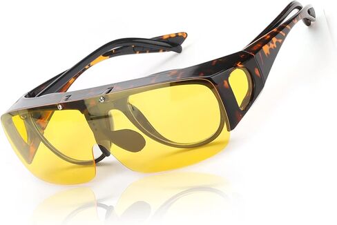 نظارات LVIOE كبيرة الحجم للرؤية الليلية للقيادة مع عدسات مستقطبة قابلة للطي LN8118 in Kuwait