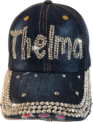 Popfizzy Bling Thelma and Louise Hats for Women Great for Girls Night Out Matching Denim Blue Caps in Saudi Arabia