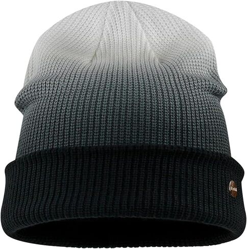Croogo Tye Die Cuffed Slouchy Skull Caps Women Winter Warm Knit Beanie Hat Ski Hat Daily Ribbed Toboggan Cap Men Brimless Cap in Saudi Arabia