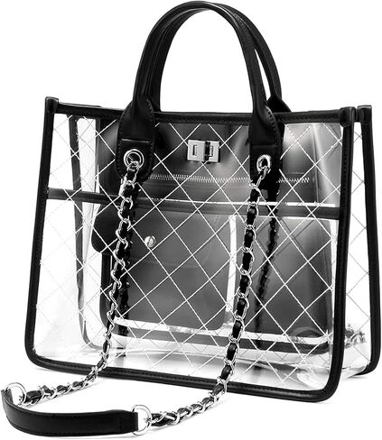 حقائب شفافة للنساء، محفظة كبيرة الحجم، حقيبة كتف ماسنجر كروس in Kuwait