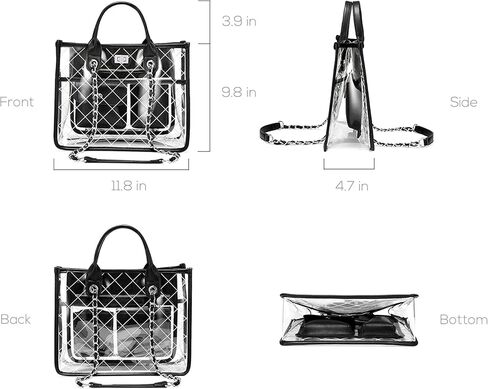 حقائب شفافة للنساء، محفظة كبيرة الحجم، حقيبة كتف ماسنجر كروس in Kuwait