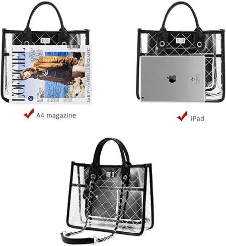 حقائب شفافة للنساء، محفظة كبيرة الحجم، حقيبة كتف ماسنجر كروس in Kuwait
