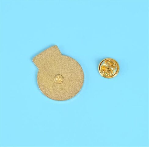 Cartoon creative crystal ball brooch Castle Palace brooch pin Wild clothes badge cute brooch, Metal, no gemstone in Kuwait