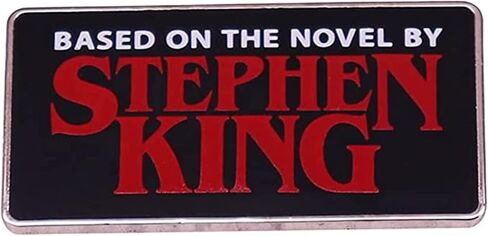 BASED ON THE NOVEL BY STEPHEN KING Brooch Horror Suspense Science Fiction American Author Badge Enamel Lapel Pin with Letters Metal Jewelry Gift Suitable for Hat Jacket Canvas Bag, Alloy Steel, no in Kuwait