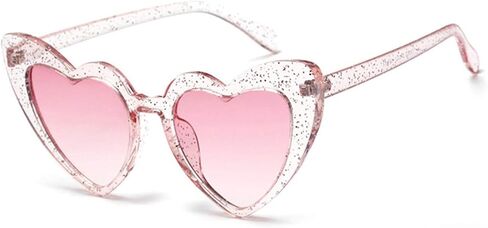 boqopod Clout Heart Shaped Sunglasses Goggles Vintage Cat Eye Mod Style Retro Kurt Cobain Glasses in Kuwait