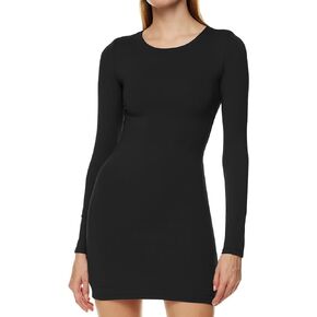 LuFeng Women's Sexy Casual Mini Pencil Dress Long Sleeve Crew Neck Bodycon Tank Short Cocktail Party Dress