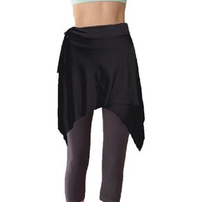 Women's Dance Skirts Black Latin Dance Waist Scarf Dance Practice Performance Hip Scarf Half Skirt in Kuwait