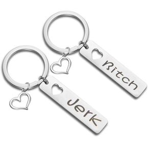 AKTAP Boy Friend Keyring Bitch Jerk Keychains Set Movie Inspired Gift