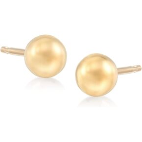 RS Pure by Ross-Simons 5mm 14kt Yellow Gold Ball Stud Earrings