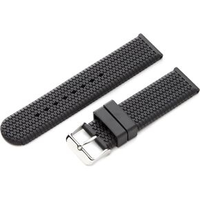 Hadley-Roma Men's MS3470RA 180 18-mm Genuine Rubber Diver Sport Watch Strap