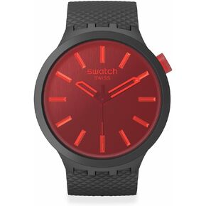Swatch Unisex Casual Black Watch Bio-sourced Material Quartz Midnight Mode