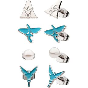 Disney's Avatar 2 The Way of Water Earrings Set - Officially Licensed Avatar 2 Movie Disney - 3 Pairs of Stud Earrings