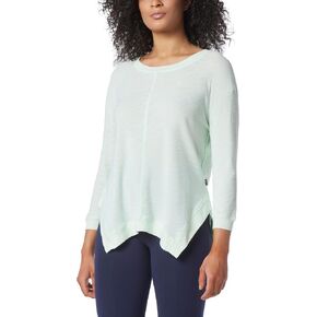 Andrew Marc Women's Performance Rib Trimming 3/4 Sleeve Sharkbite Tee in Saudi Arabia