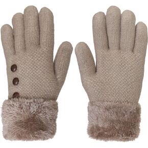 KMystic Women's Extra Thick Super Warm Cold Weather Fleece Lined Gloves