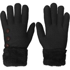 KMystic Women's Extra Thick Super Warm Cold Weather Fleece Lined Gloves