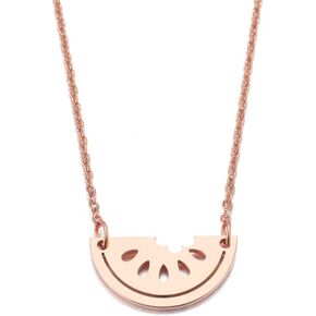 Personalized Watermelon Pendant Necklace Fashion Fruit Summer Style Watermelon Bracelet Stainless Steel Jewelry