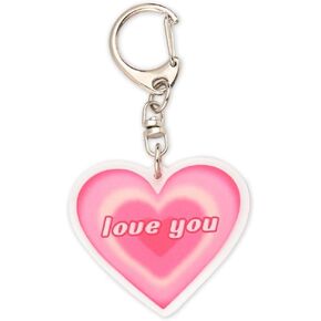 Heart Key Ring for Women Girls Aesthetic Purse Bag Backpack Keychain Y2K Acrylic Key Chains Accessories