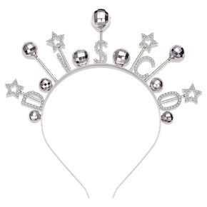 CEALXHENY Disco Ball Headbands for Women Rhinestone Star Hairband Glitter Mirrorball Headbands 70s 80s Disco Costume Outfits Music Concert Hair Accessories Holiday New Year Party Favors (Pattern C)