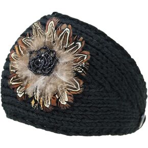 KMystic Winter Headband with Flower Accent