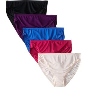 Fruit of the Loom Women's 5 Pack Microfiber Hi-Cut Panties